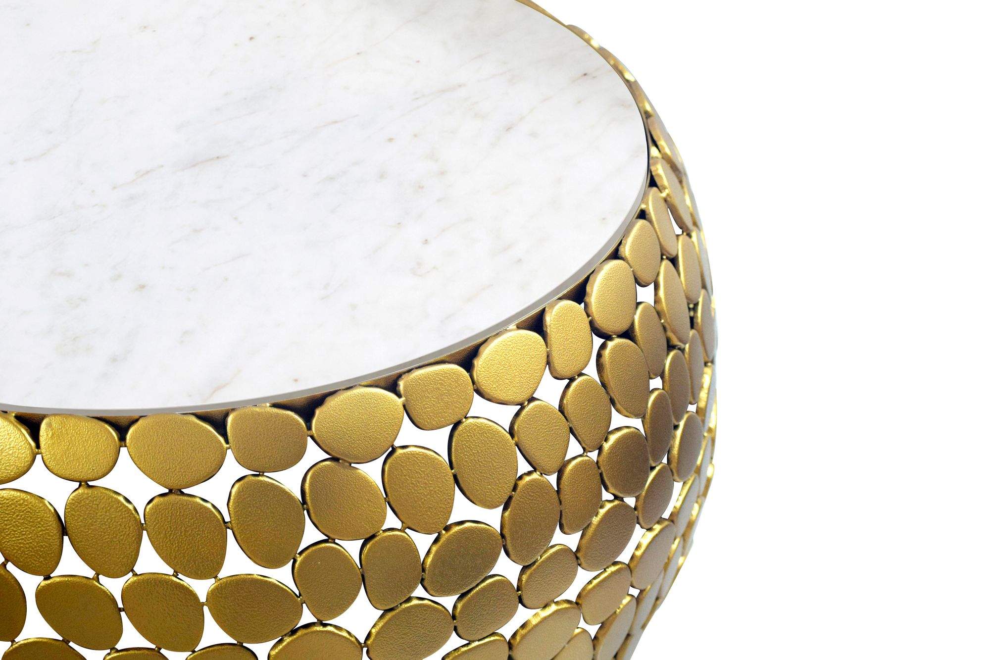 FineBuy Design Couchtisch rund 66 cm aus Aluminium und weißer Marmor Tischplatte - Wohnzimmertisch Alu - Metall Sofatisch - Beistelltisch Wohnzimmer - Handmade | Farbe: Silber FineBuy Design Couchtisch rund 66 cm aus Aluminium und weißer Marmor Tischplatte - Wohnzimmertisch Alu - Metall Sofatisch - Beistelltisch Wohnzimmer - Handmade | Farbe: Silber