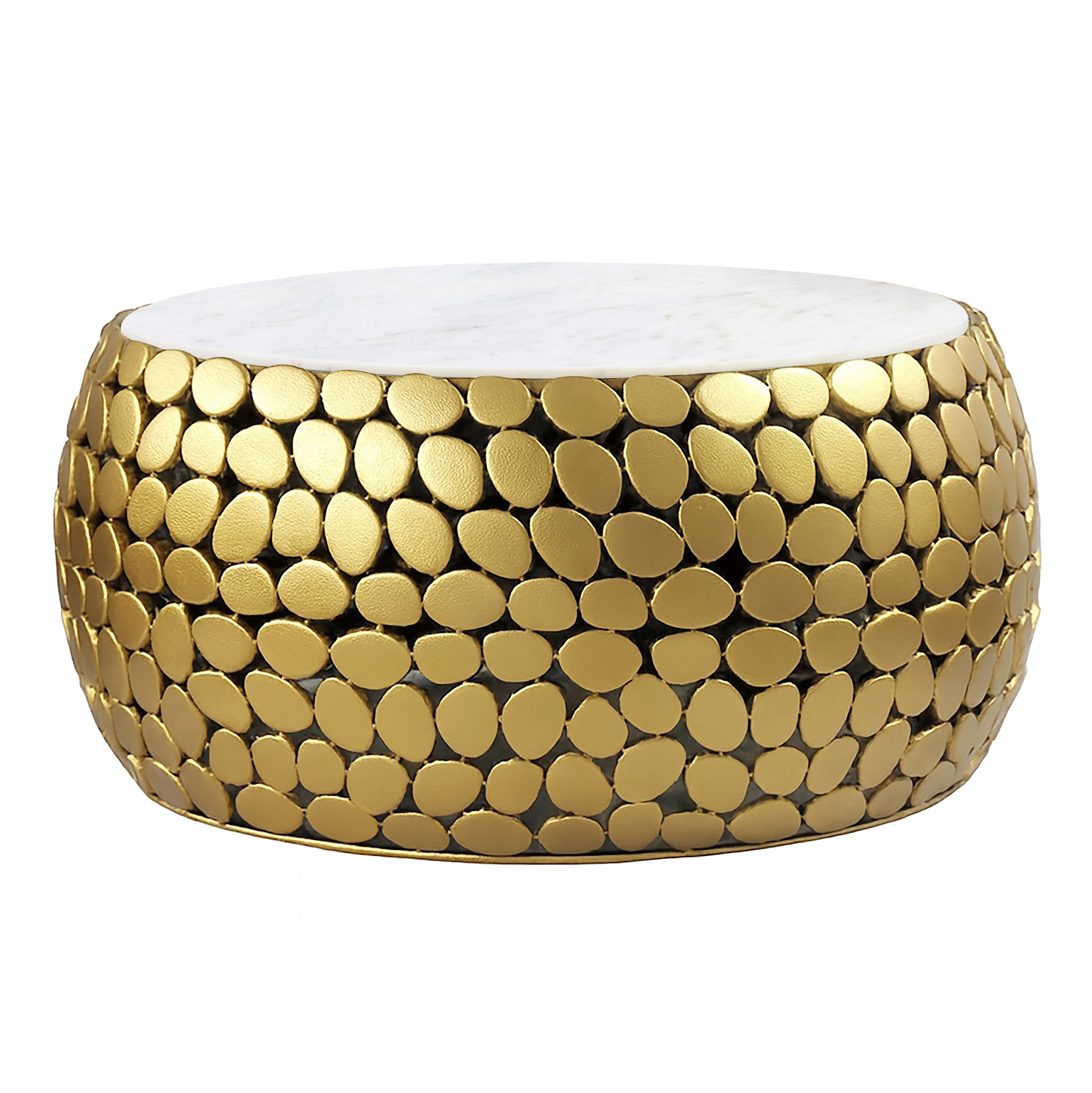 FineBuy Design Couchtisch rund 66 cm aus Aluminium und weißer Marmor Tischplatte - Wohnzimmertisch Alu - Metall Sofatisch - Beistelltisch Wohnzimmer - Handmade | Farbe: Silber FineBuy Design Couchtisch rund 66 cm aus Aluminium und weißer Marmor Tischplatte - Wohnzimmertisch Alu - Metall Sofatisch - Beistelltisch Wohnzimmer - Handmade | Farbe: Silber