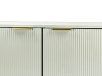 Lowboard 150cm TV Kommode Schrank Weiß Türen Fernsehkommode Fernsehunterschrank – Ansicht 5