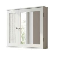 Hängeschrank Weiß 60cm Badezimmer Wandschrank Spiegelschrank Wandschrank Bad – Ansicht 6