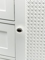 Standschrank 80cm Weiß Aufbewahrungsschrank Kommode Schubladen Tür Schrank – Ansicht 5