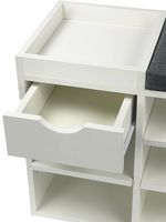Schuhbank 100cm Sitzbank Flurbank Schuhregal Flurmöbel mit Schublade Modern – Ansicht 4