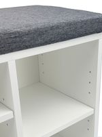 Schuhbank 100cm Sitzbank Flurbank Schuhregal Flurmöbel mit Schublade Modern – Ansicht 5