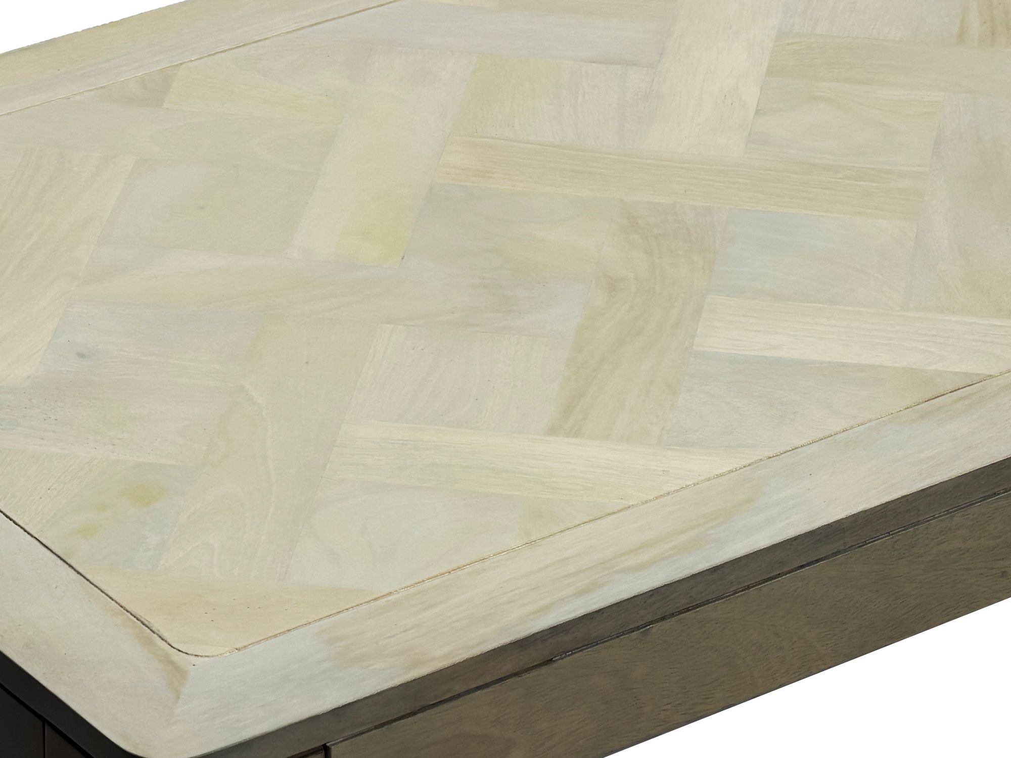 FineBuy Couchtisch 120 x 60 cm Massivholz Mango - Wohnzimmertisch Rechteckig - Sofatisch Modern Holz - Design Wohnzimmer Tisch Handmade | Farbe: Braun