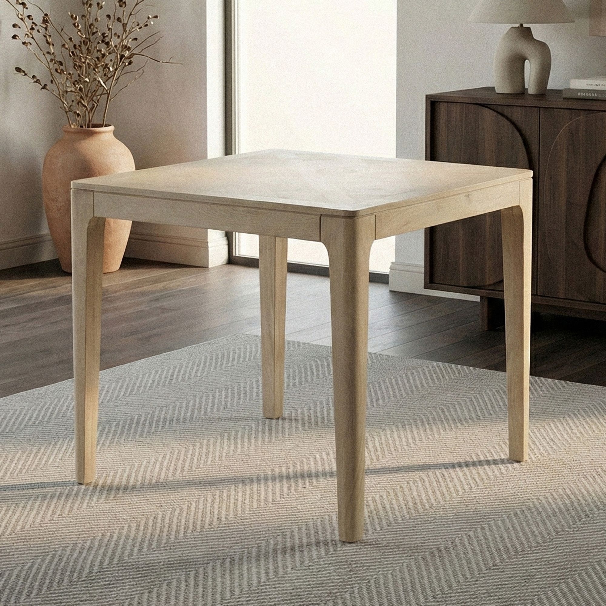 Esstisch Massivholz Quadratisch 80cm Esszimmertisch Küchentisch Tisch 4 Personen – Ansicht 1