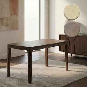 FineBuy Esstisch Massivholz Mango 120x60 cm - Rechteckiger Esszimmertisch Holz - Küchentisch modern für 6 Personen - Stabiler Holztisch - Tisch für Esszimmer Bistrotisch Handmade