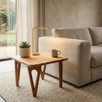 Couchtisch Akazie Massivholz Sofatisch Wohnzimmertisch Loungetisch Landhaus – Ansicht 2