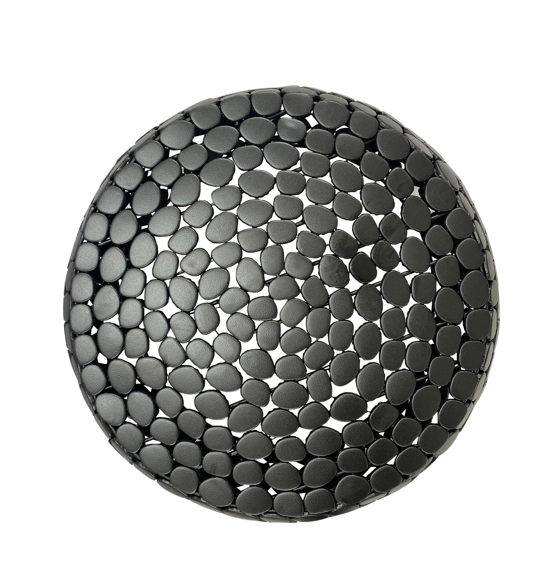 FineBuy Couchtisch Aluminium rund 66x32 cm - Design Sofatisch Wohnzimmer – Moderner Wohnzimmertisch Metall – Runder Loungetisch – Alu Beistelltisch Handmade | Farbe: Gold