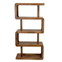 Bücherregal Massivholz Stauraumregal 160cm Wohnregal modern hoch Standregal – Ansicht 6