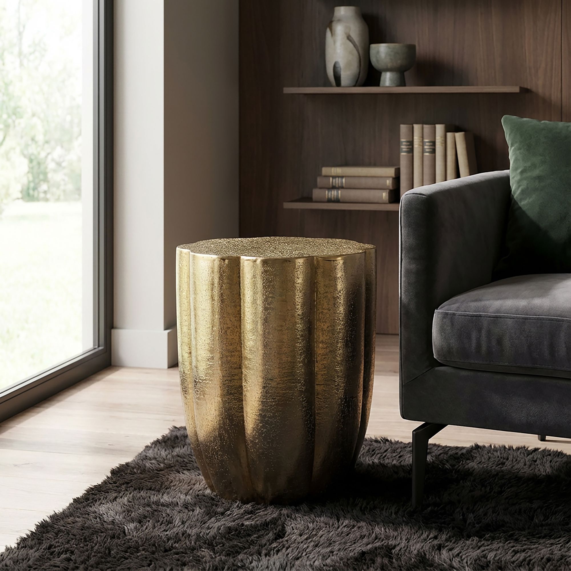 Beistelltisch Metall Alu