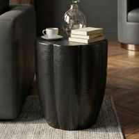 Beistelltisch Aluminium Dekotisch Metall Alu Anstelltisch Sofatisch rund klein – Ansicht 1
