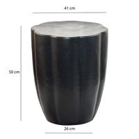 Beistelltisch Aluminium Dekotisch Metall Alu Anstelltisch Sofatisch rund klein – Ansicht 3