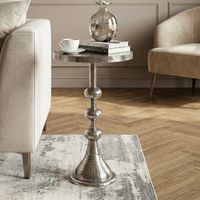 Beistelltisch Rund 30cm Anstelltisch Metall Dekotisch Aluminium Alu Sofatisch – Ansicht 1