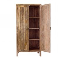 Schrank Mango Massivholz 187cm Massivholzschrank Kleiderschrank Mehrzweckschrank – Ansicht 6