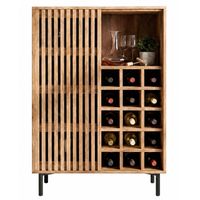 Hausbar Mango Massivholz 123cm Barschrank Spirituosenschrank Weinschrank Weinbar – Ansicht 6