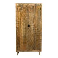 Schrank Mango Massivholz 180cm Massivholzschrank Kleiderschrank Mehrzweckschrank – Ansicht 6