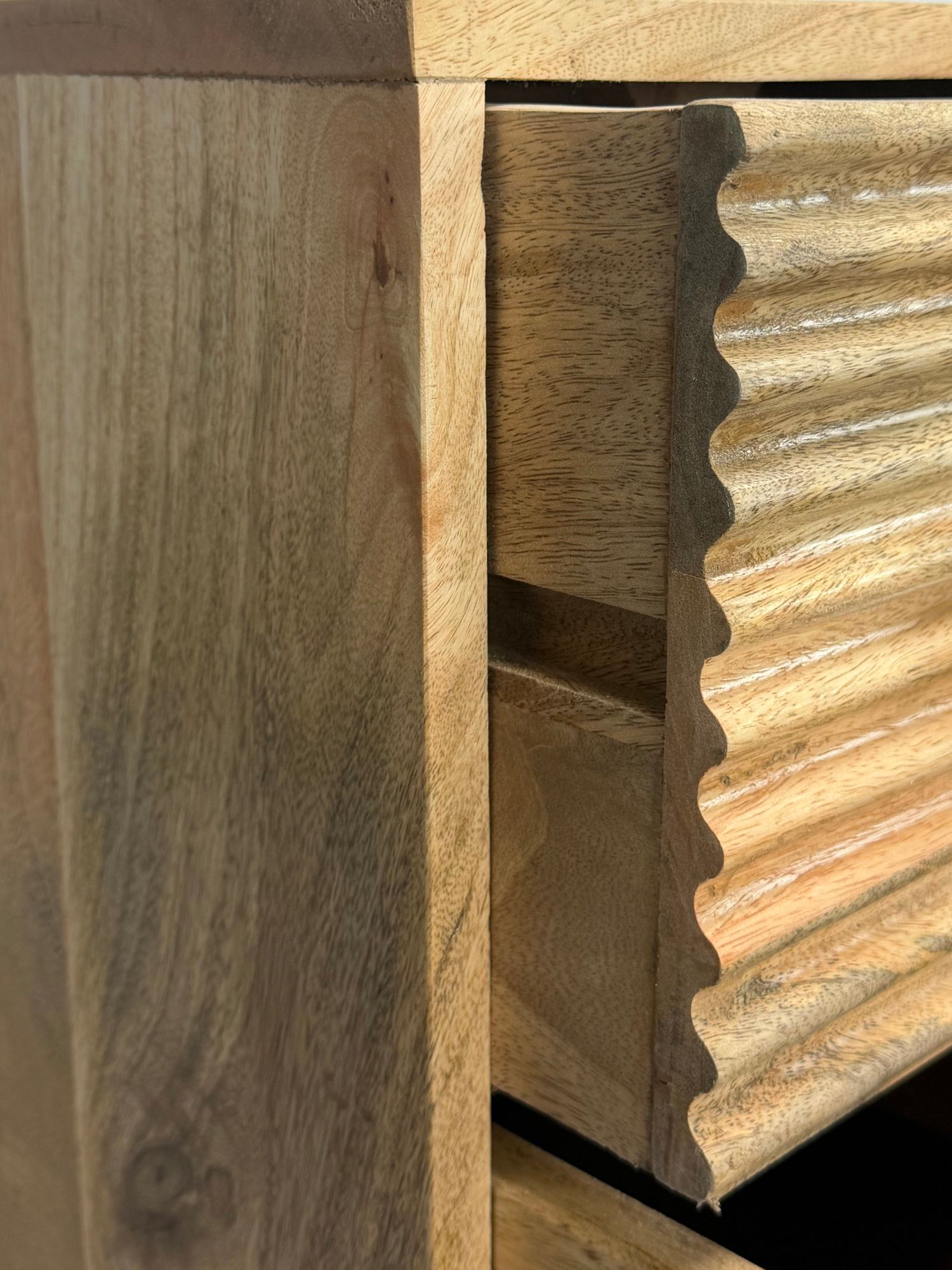 Sideboard Massivholz 160cm Kommode Anrichte Standschrank mit Türen Schubladen – Ansicht 5