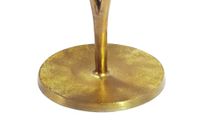 Beistelltisch Gold 57cm Alu Anstelltisch Blatt Wohnzimmertisch Couchtisch Rund – Ansicht 5