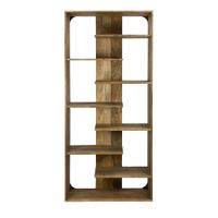 Bücherregal Massivholz Stauraumregal 200cm Wohnregal modern hoch Standregal – Ansicht 6