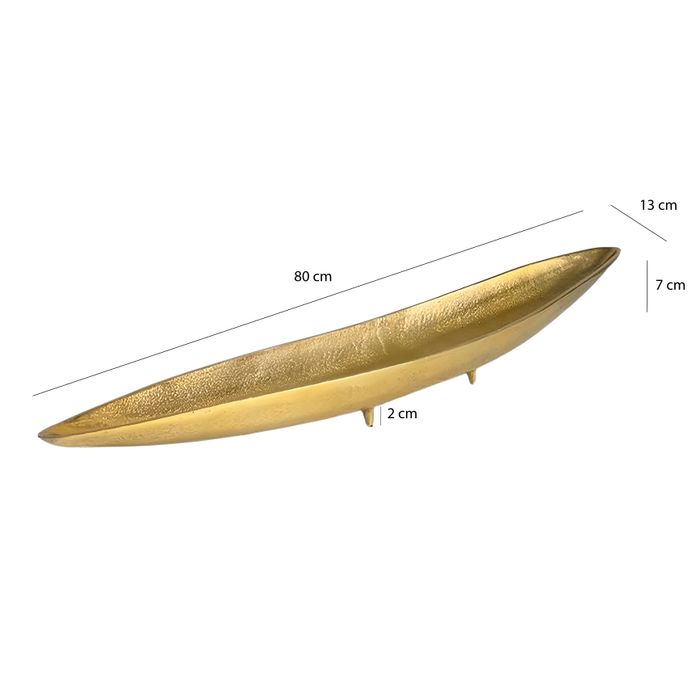 Dekoschale Gold Aluminium Schale Groß Alu Tischdeko Metall Wohnaccessoire Modern – Maßzeichnung