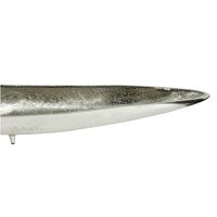 Dekoschale Silber Aluminium Schale Groß Tischdeko Metall Wohnaccessoire Modern – Ansicht 4