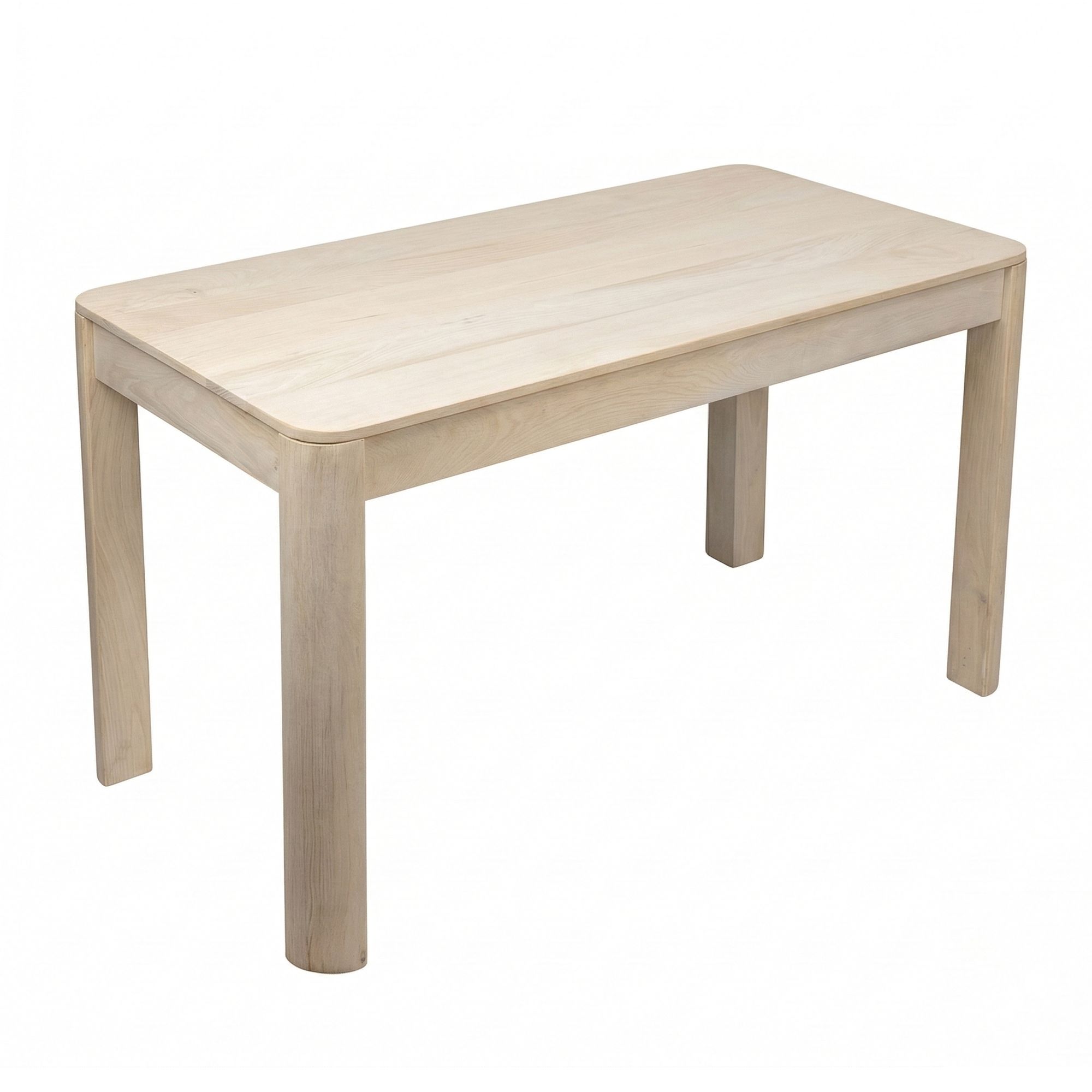 FineBuy Esstisch Massivholz Mango 120x60 cm White Wash - Rechteckiger Esszimmertisch Holz - Küchentisch modern für 4 bis 6 Personen - Stabiler Holztisch - Tisch für Esszimmer Bistrotisch Handmade