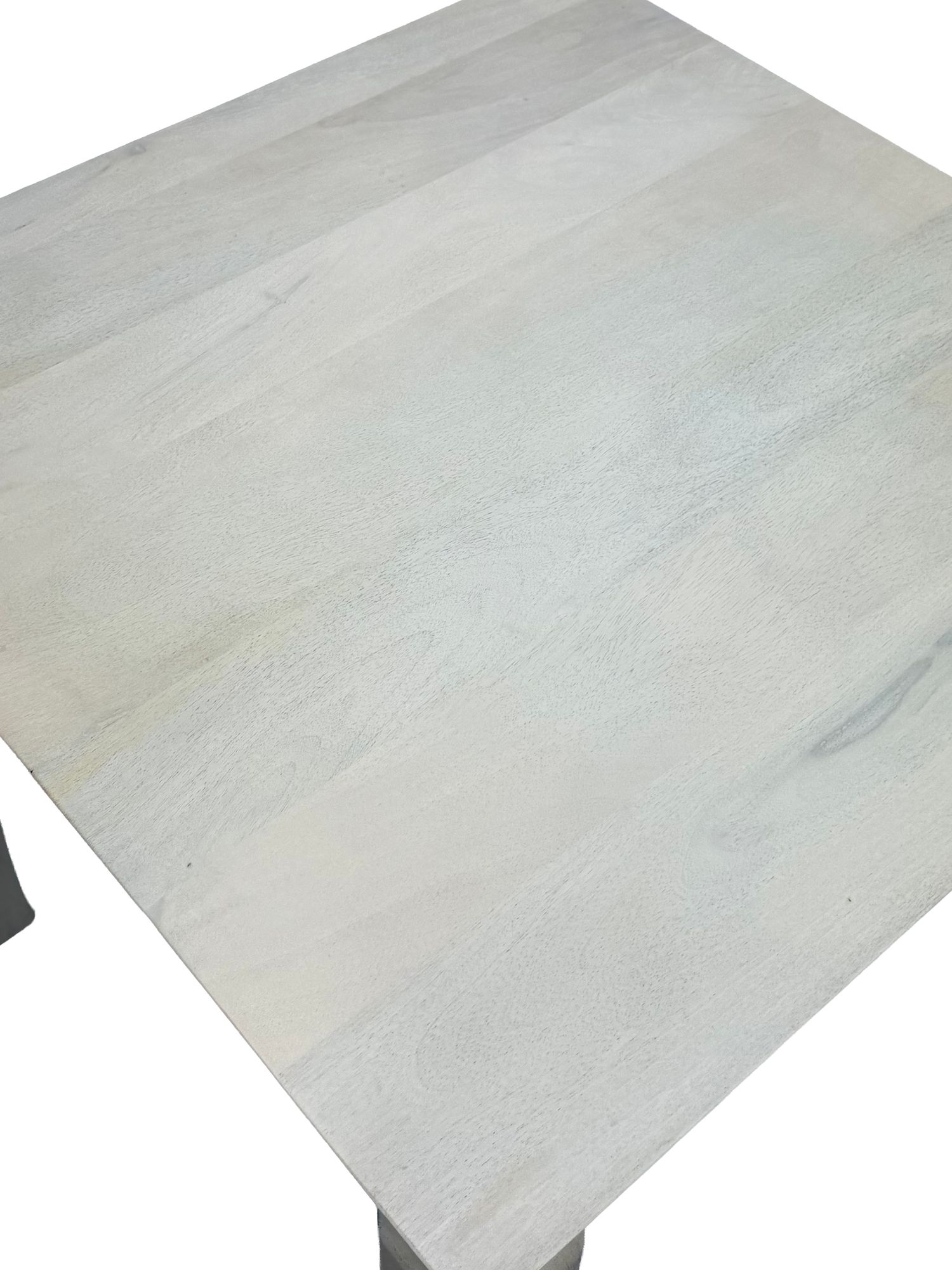 Esstisch Massivholz 80cm Esszimmertisch White Wash Küchentisch 4 Personen Tisch – Ansicht 5