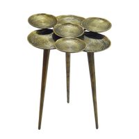 Beistelltisch Aluminium 46cm Couchtisch Gold Alu Wohnzimmertisch Metall Tisch – Ansicht 6