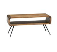 Couchtisch Mango Massivholz 105cm Wohnzimmertisch Sofatisch Beistelltisch Ablage – Ansicht 6
