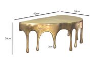 Wandregal Aluminium Gold Tropfen Optik Hängeregal Schweberegal Wandboard Drops – Ansicht 3