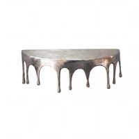 Wandregal Aluminium Silber Tropfen Optik Hängeregal Schweberegal Wandboard Drops – Ansicht 6