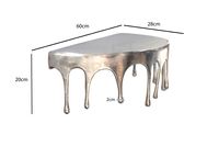 Wandregal Aluminium Silber Tropfen Optik Hängeregal Schweberegal Wandboard Drops – Ansicht 3