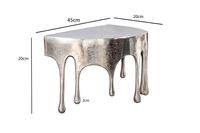 Wandregal Aluminium Silber Tropfen Optik Hängeregal Schweberegal Wandboard Drops – Ansicht 3