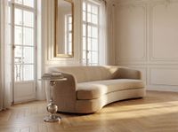 Beistelltisch 40cm Alu Metall Couchtisch Wohnzimmertisch Marmor Platte Weiß Rund – Ansicht 2