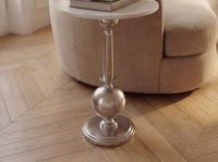 Beistelltisch 40cm Alu Metall Couchtisch Wohnzimmertisch Marmor Platte Weiß Rund – Ansicht 5