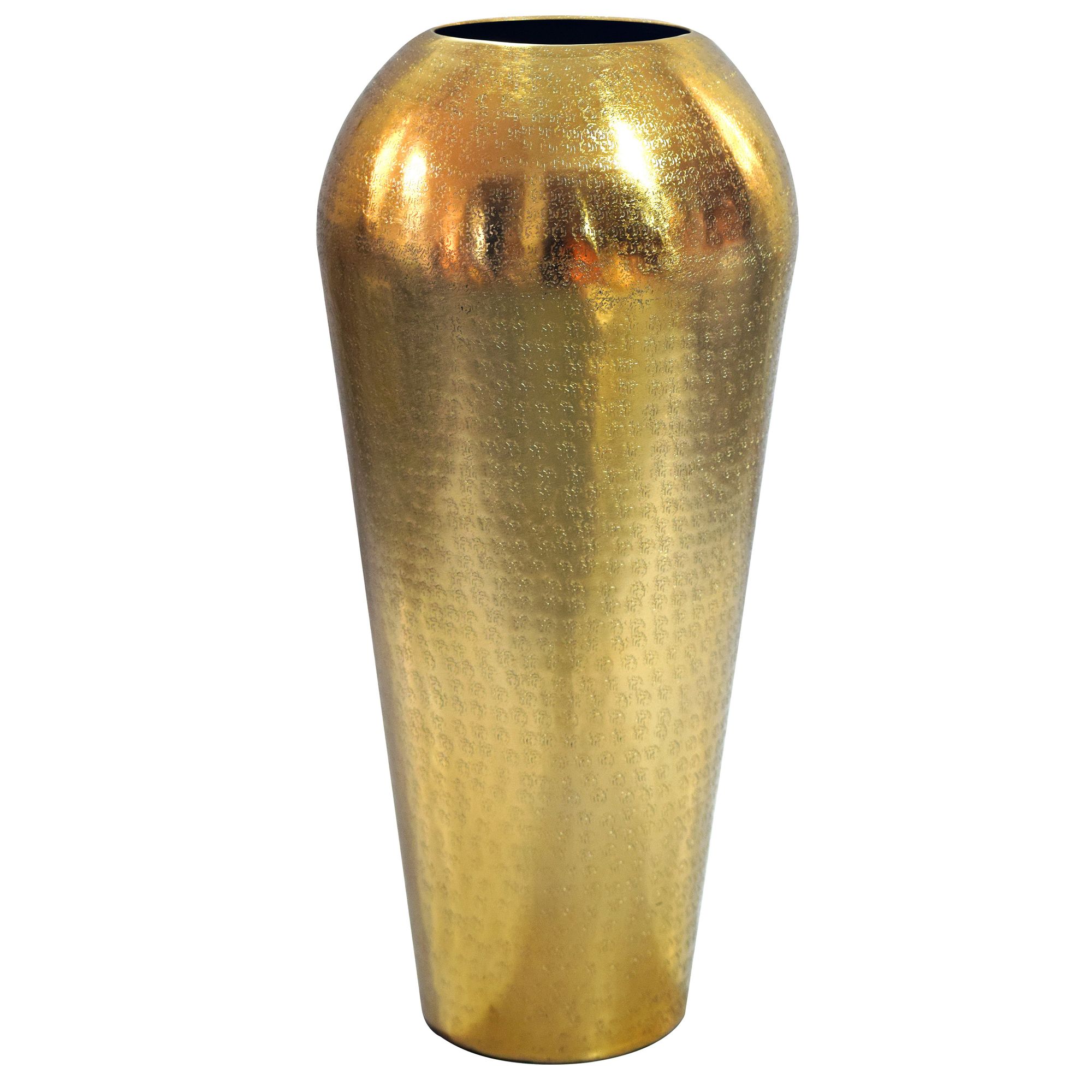 Vase 50cm Aluminium Blumenvase Design Bodenvase Wohndeko Rund Dekovase Metall – Ansicht 6
