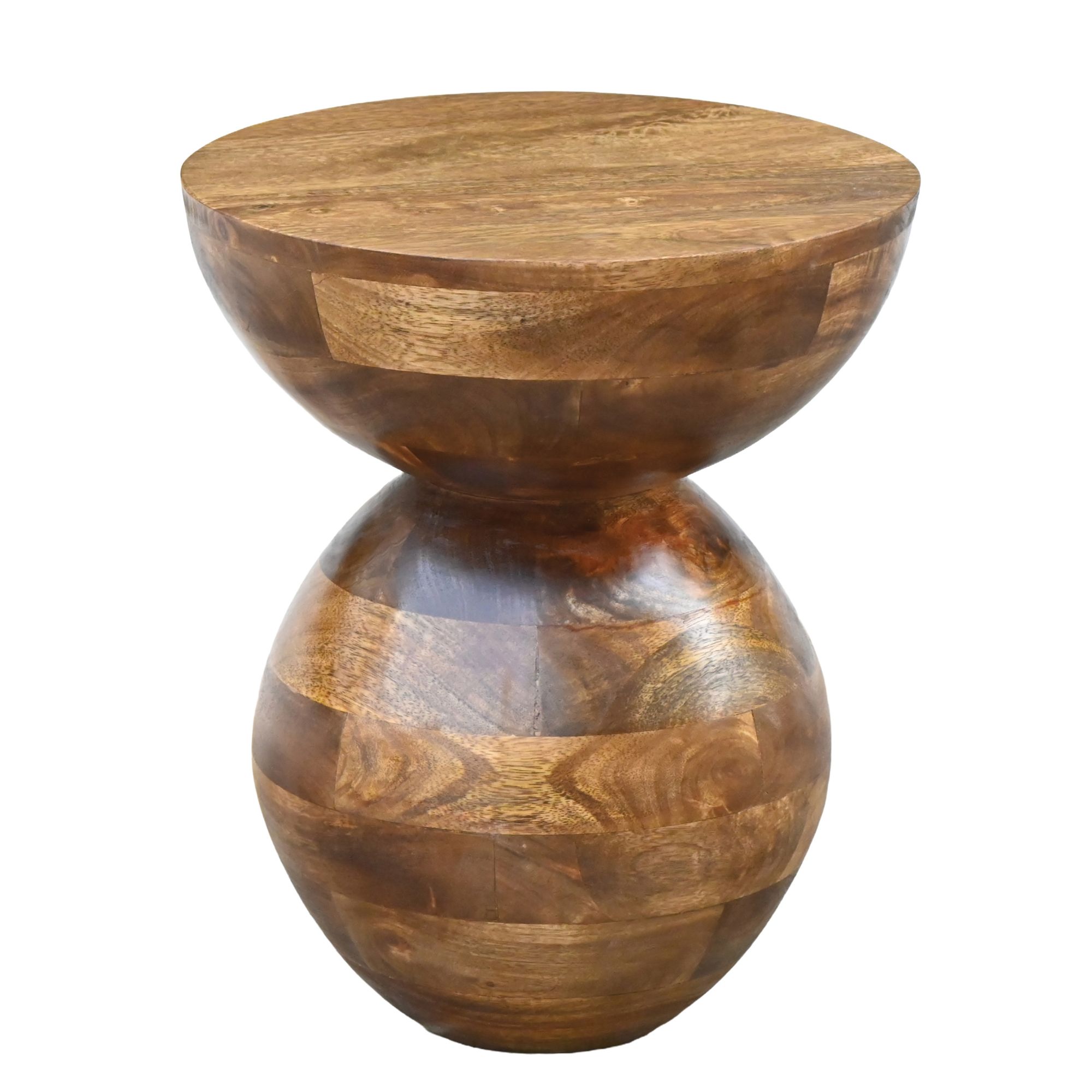 Beistelltisch Massivholz 35cm Couchtisch Wohnzimmertisch Rund Tisch Holz Klein – Ansicht 6