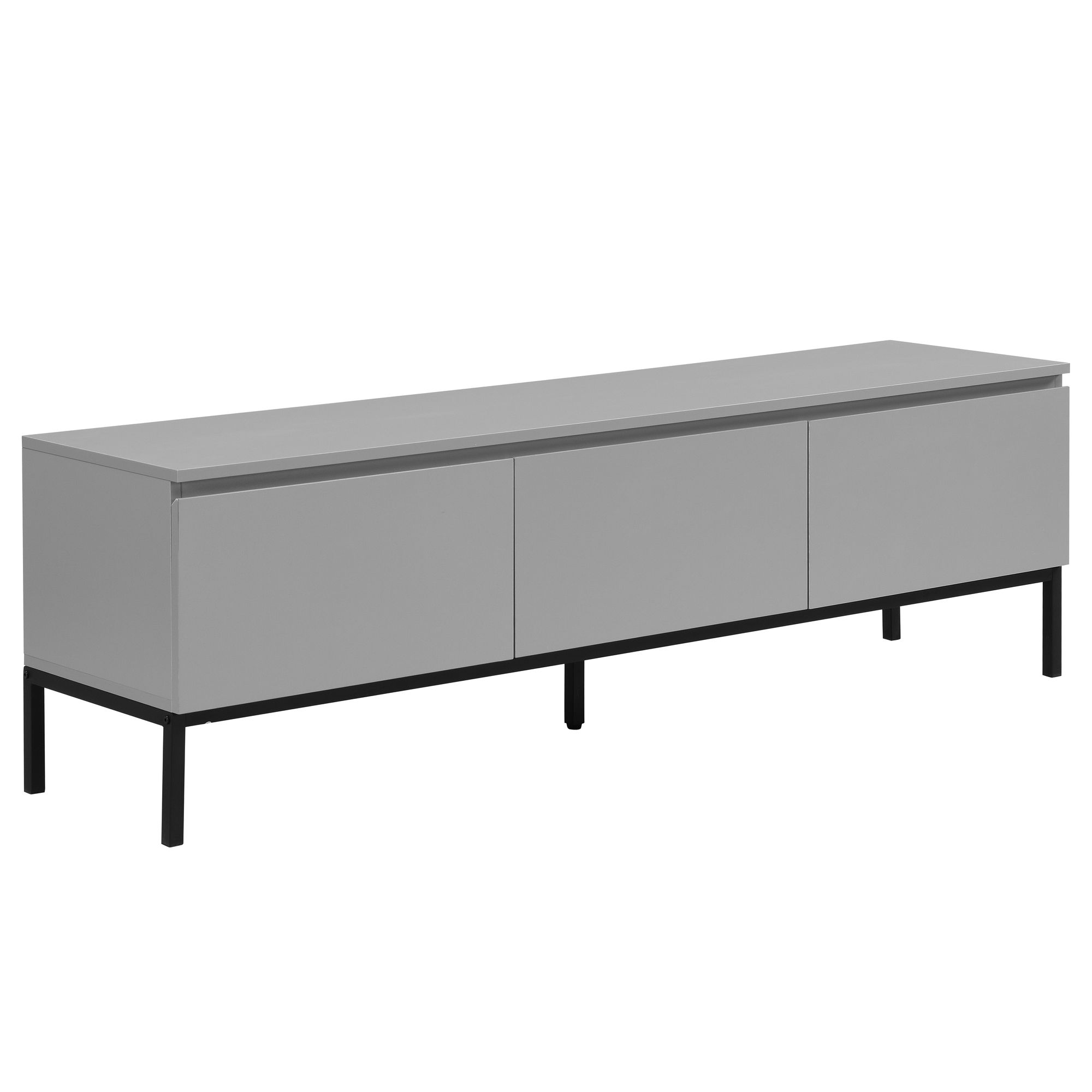 Lowboard 150 cm Grau TV Schrank Schublade Fernsehkommode Stauraum Fernsehschrank – Ansicht 6