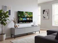 Lowboard 150 cm Grau TV Schrank Schublade Fernsehkommode Stauraum Fernsehschrank – Ansicht 4