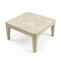 Couchtisch 60cm Massivholz white wash Sofatisch Wohnzimmertisch Beistelltisch – Ansicht 6