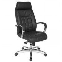 FineBuy XXL Chefsessel Echtleder schwarz Drehstuhl Bürostuhl bis 120KG – Ansicht 6