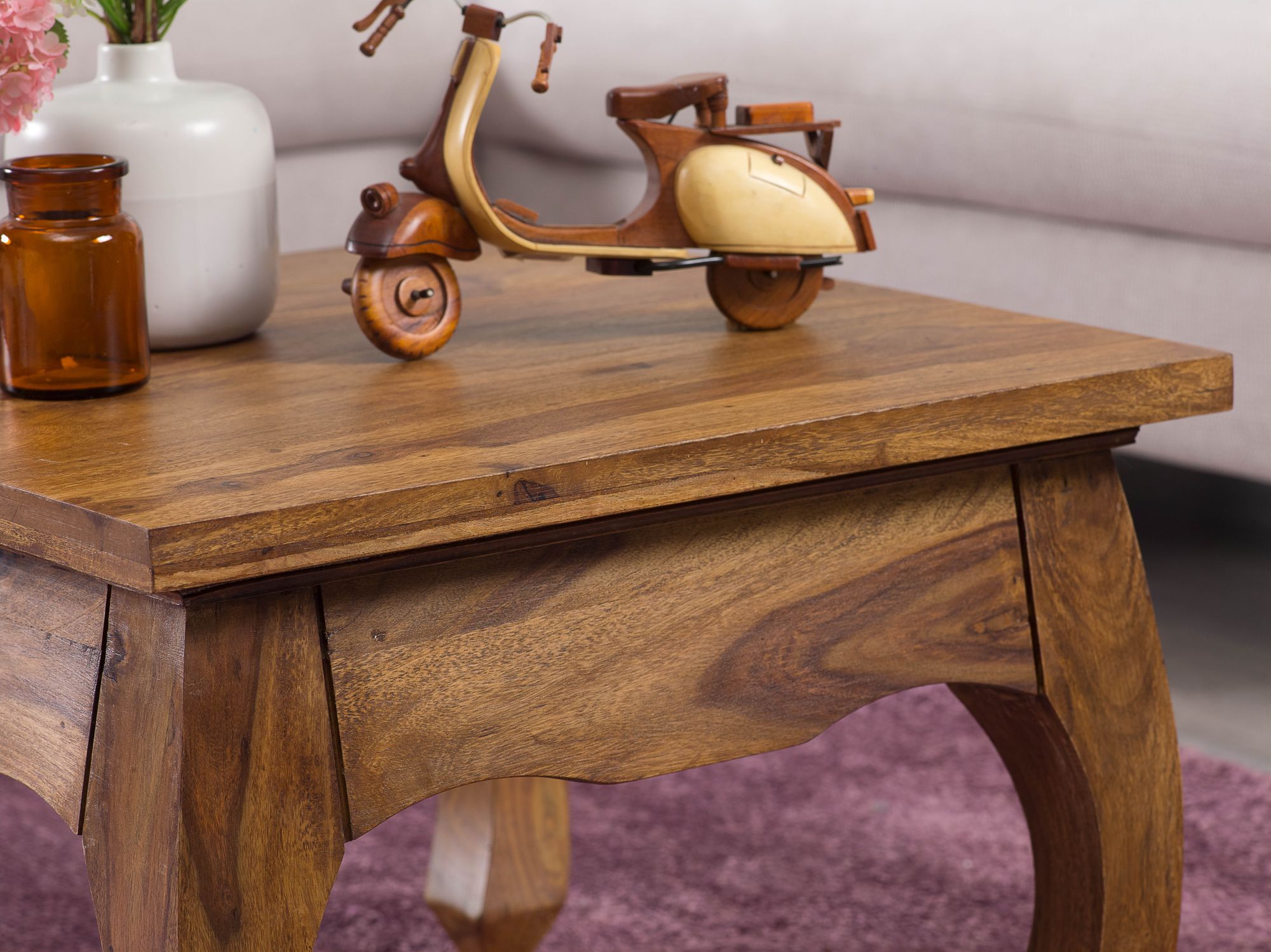 FineBuy Opium Couchtisch 60 x 40 x 60 cm Sheesham Massiv-Holz, Echtholz Wohnzimmertisch quadratisch braun, Stubentisch niedrig, Beistelltisch Sofatisch klein, Tisch Wohnzimmer | Farbe: Braun FineBuy Opium Couchtisch 60 x 40 x 60 cm Sheesham Massiv-Holz, Echtholz Wohnzimmertisch quadratisch braun, Stubentisch niedrig, Beistelltisch Sofatisch klein, Tisch Wohnzimmer | Farbe: Braun