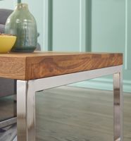 Couchtisch quadratisch 60cm Sheesham Massivholz Wohnzimmertisch Beistelltisch – Ansicht 5