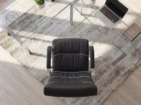 FineBuy XXL Chefsessel Echtleder schwarz Bürostuhl Drehstuhl Schreibtischstuhl – Ansicht 5