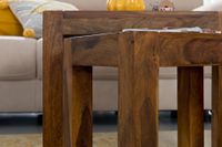 FineBuy Design Sheesham 3-teiliger Satz Beistell Tisch Massivholz Couchtisch – Ansicht 6
