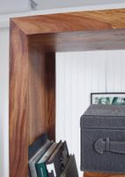 FineBuy Design Bücherregal Massiv Sheesham 180cm Massivholz Raumteiler Regal – Ansicht 4