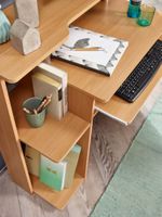 FineBuy Computertisch 94x90,5x48,5 cm Schreibtisch Modern mit Tastaturauszug – Ansicht 4