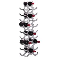 FineBuy Design Alu Weinregal Flammen 93 cm Regal Flaschenregal 27 Flaschen – Ansicht 4