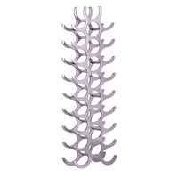 FineBuy Design Alu Weinregal Flammen 93 cm Regal Flaschenregal 27 Flaschen – Ansicht 6