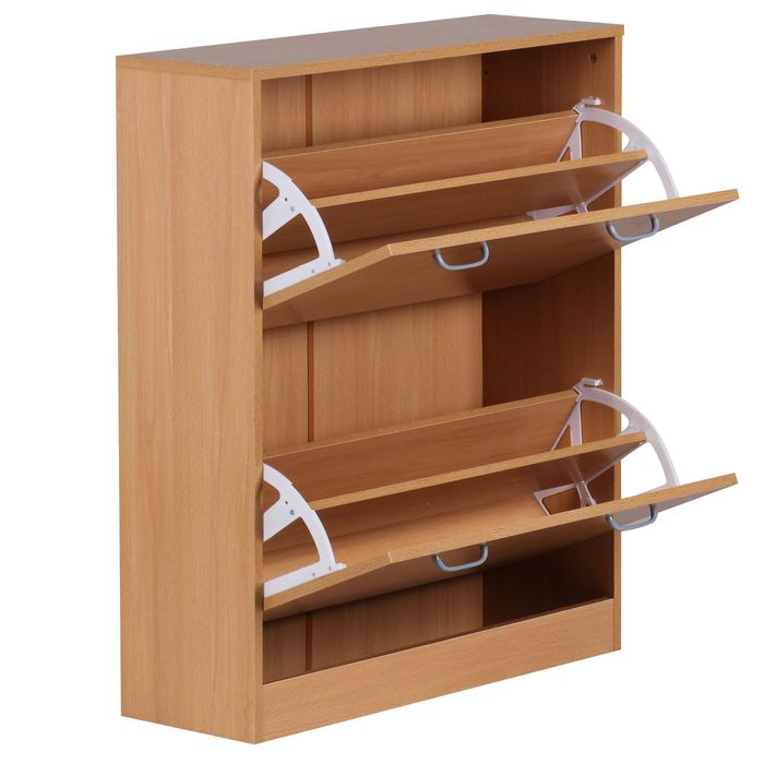 FineBuy Schuhschrank Schuhkipper Schuhregal Schuhkommode Regal Schuhe – Maßzeichnung